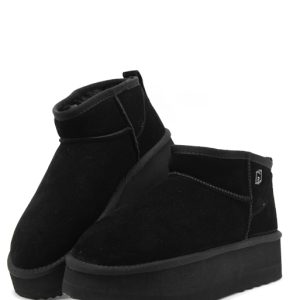 JANE 01 ANKLE BOOT COW SUEDE BLACK PELLICCIA – LIU JO