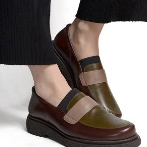 8188 ANTIK MARRONE/VERDE/TAUPE STIVALETTO – COMFORT CLASS