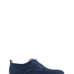 16027 11 TESSUTO BLU SCARPA CASUAL DERBY ESTIVO - IGI&CO
