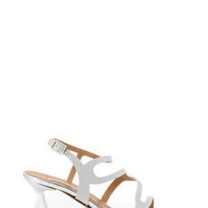 260L MESH ARGENTO SANDALO ELEGANTE TACCO MEDIO - L AMOUR