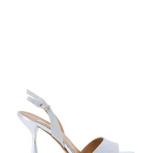 211L MESH ARGENTO SANDALO TACCO ALTO ELEGANTE - L AMOUR