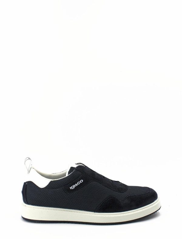 36223 00 SCAMOSCIATO BLU SNEAKER/SLIPON TESSUTO - IGI&CO