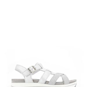 36782 11 CAPRA MET ARGENTO SANDALO ZEPPA BASSA FASCE-IGI&CO