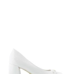 22416-20 WHITE BIANCO DECOLLETE TACCO MEDIO - TAMARIS