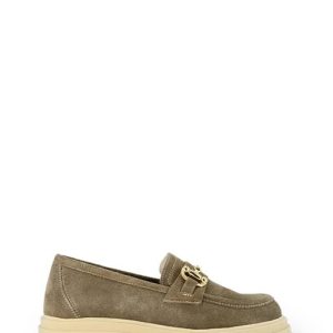 GIL 21 CROSTA TAUPE MOCASSINO TACCO BASSO - OPEN TOO