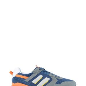 SMG9005-001 N55 GREY/NAVY BLUE WARNER SNEAKERS - LUMBERJACK