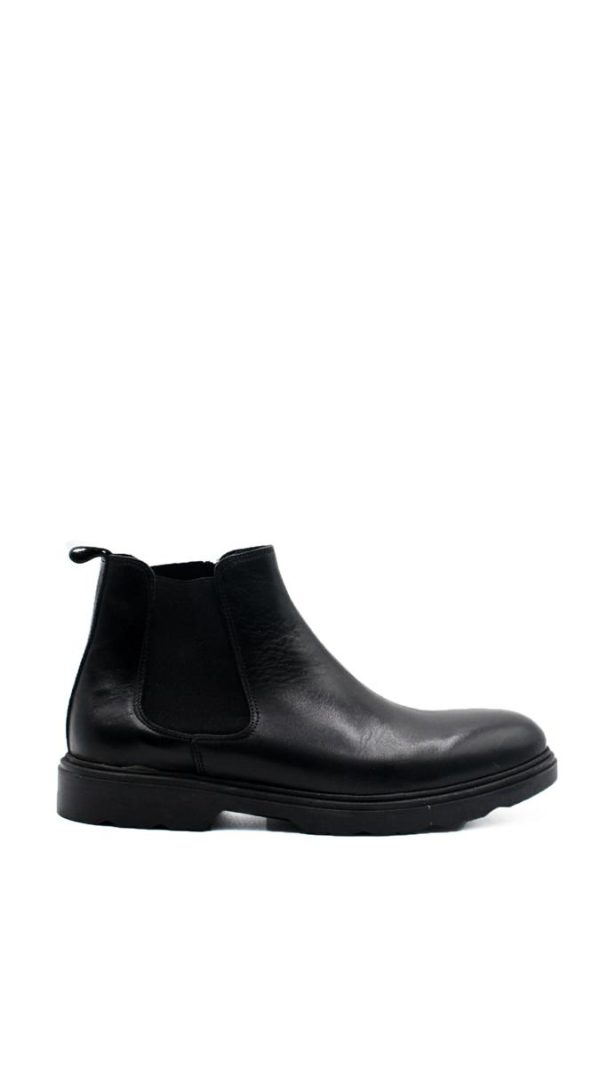 900mar VITELLO NERO STIVALETTO BEALTES UOMO