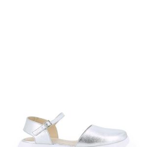 A-2441 GLOW PLATA ARGENTO SANDALO ZEPPA BASSA - WONDERS