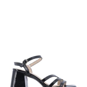 M-5303 LACK NEGRO NERO SANDALO TACCO ALTO - WONDERS