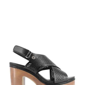 170778 NEGRO NERO SANDALO TACCO ALTO LARGO - REFRESH