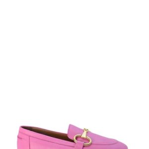 23121 FUXIA PELLE MOCASSINO MORSETTO TACCO BASSO-EPOCHE XI