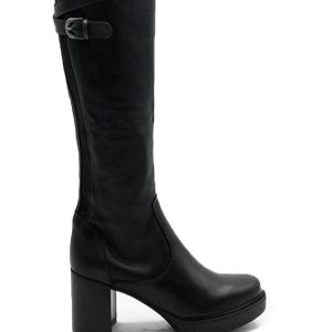A33 VIT NERO STIVALE TACCO MEDIO DONNA - OPEN TOO