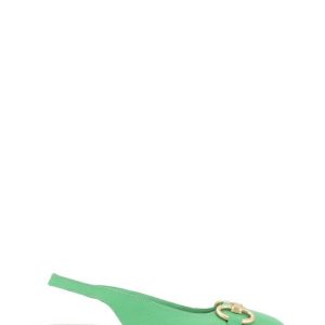 23554 VERDE DECOLLETE CHANEL MORSETTO TACCO BASSO-EPOCHE XI
