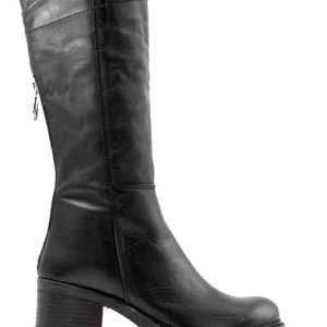 H128 VIT NERO STIVALE TACCO MEDIO DONNA - OPEN TOO