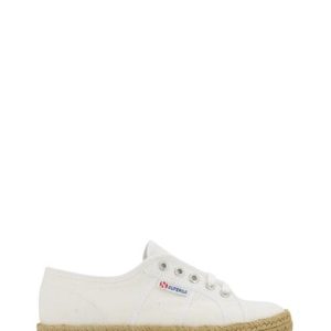 S00CF20 WHITE BIANCO PLATFORM CORDA - SUPERGA