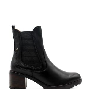 LLANES W7H-8948 BLACK NERO STIVALETTO TACCO MEDIO- PIKOLINOS