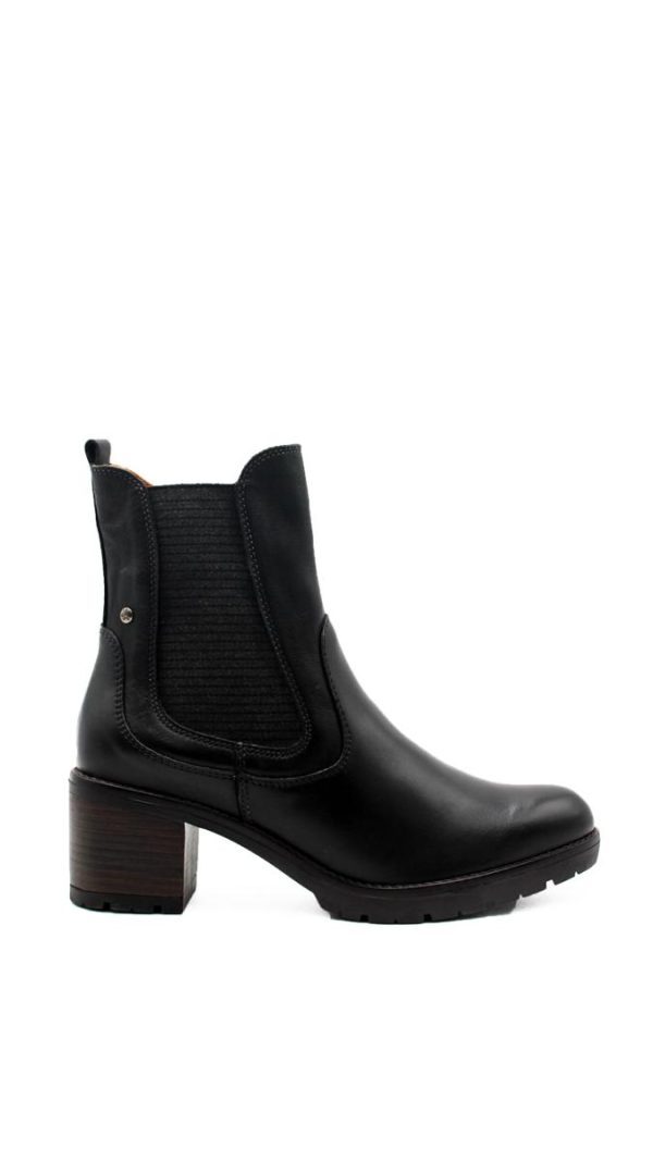 LLANES W7H-8948 BLACK NERO STIVALETTO TACCO MEDIO- PIKOLINOS