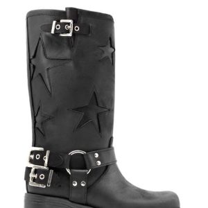 7187 SULLIVAN NERO STIVALE BIKERS BOOTS - NICOLE