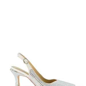 V23185 SATIN WHITE BIANCO CHANEL STRASS - ALMA EN PENA