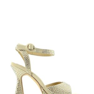 V23270 SATIN GOLD SANDALO STRASS ELEGANTE - ALMA EN PENA