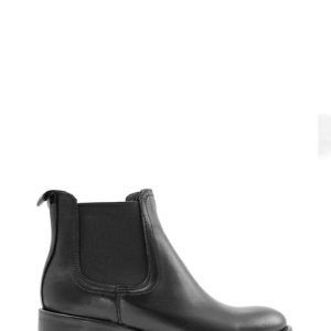 BELEN VITELLO NERO STIVALETTO BEATLES TACCO BASSO - TILLA