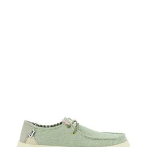 DALIA VERDE SNEAKER BARCA TESSUTO DONNA - PITAS