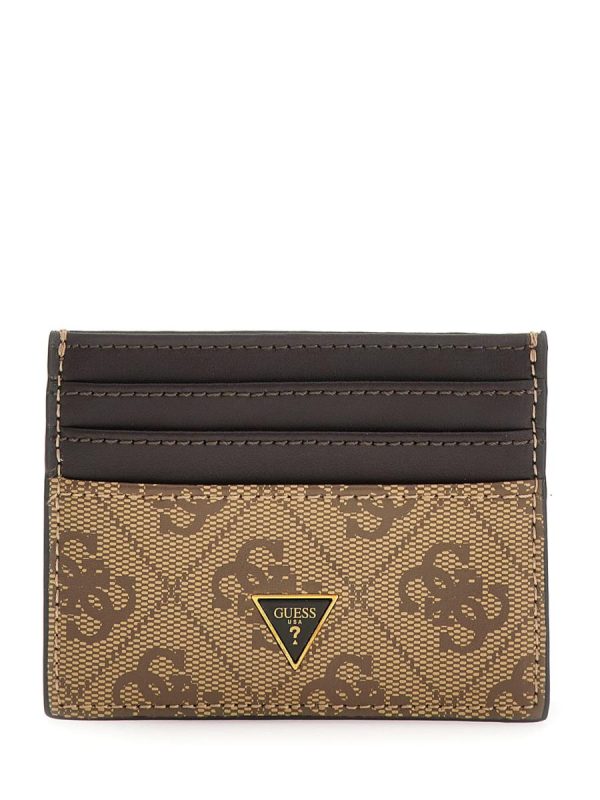 SMVELE LEA25 BEIGE/BROWN MITO CARD CASE PORTACARTE - GUESS?