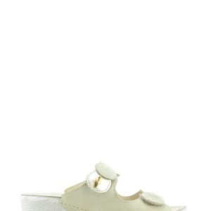 FLAVIA E W40925 BEIGE CIABATTA 2 STRAPPI PLANTARE-RIPOSELLA