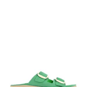 S 310 DESPOINA GREEN VERDE CIABATTA FIBBIE - FANTASY SANDALS