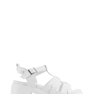 170652 BLANCO BIANCO SANDALO TACCO MEDIO DONNA- REFRESH