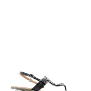 GS349 BLACK NERO SANDALO INFRADITO STRASS - GARDINI SPIRIT
