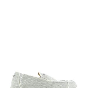 2453 COTONE GRIGIO MOCASSINO BARCA SLIP ON TESSUTO - WOZ?
