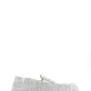 2453 SOCKS BIANCO MOCASSINO BARCA SLIP ON TESSUTO - WOZ?