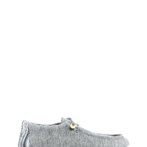 2450 COTONE NERO MOCASSINO BARCA SLIP ON TESSUTO - WOZ?