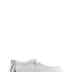 2450 COTONE GRIGIO MOCASSINO BARCA SLIP ON TESSUTO - WOZ?