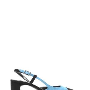 5600 CAMOSCIO NERO + OTTANIO DECOLLETE BICOLOR - DOOP