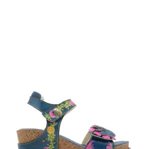 BONITO 03 JEANS SANDALO FIORE CON STRAPPI - LAURA VITA