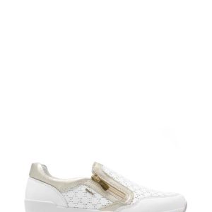 56620 00 NAPPA BIANCO SNEAKER TRAFORATA LAMPO  - IGI&CO