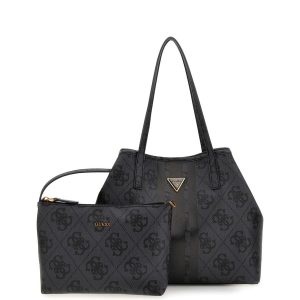 HWOB69 95280 VIKKY TOTE COAL LOGO BORSA SHOPPER - GUESS?