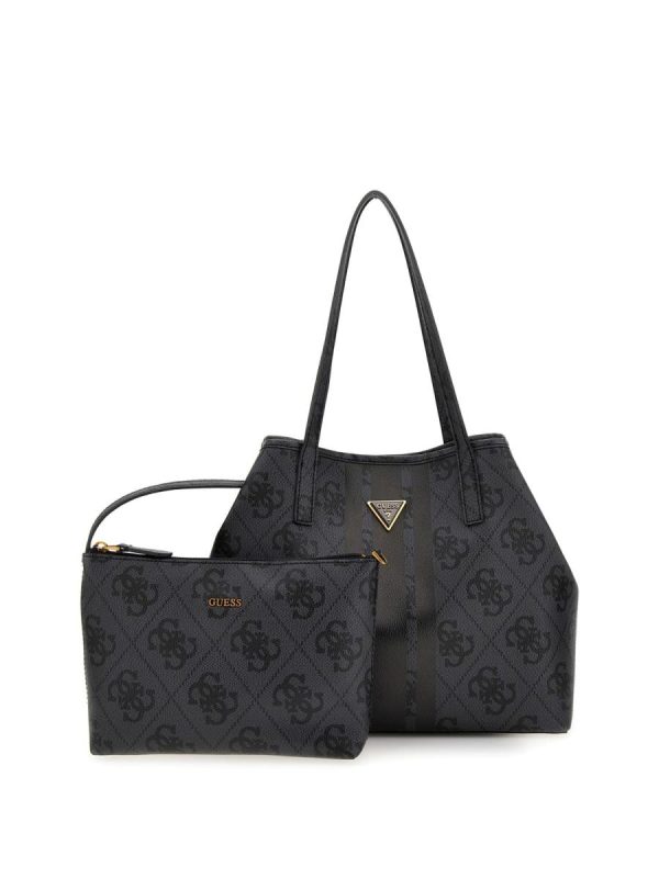 HWOB69 95280 VIKKY TOTE COAL LOGO BORSA SHOPPER - GUESS?