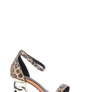 711 LILIAN 055 LEOPARD SANDALO TACCO ALTO - EXE'