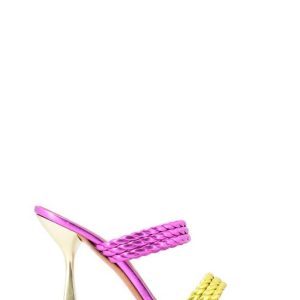 A3124 METALLIZZATO FUXIA GIALLO SANDALO/CIABATTA - ALBANO
