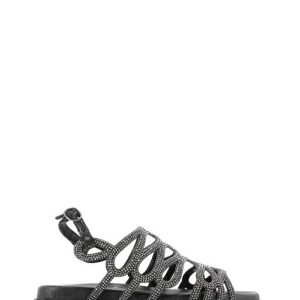 K6380 BLACK SANDALO STRASS SOFT ELEGANTE - KEYS