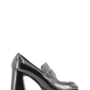 5004M004 POOL NERO MOCASSINO TACCO ALTO QUADRATO - OPEN TOO
