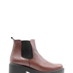 028 VITELLO MORO BEATLES STIVALETTO TACCO MEDIO - NICOLE