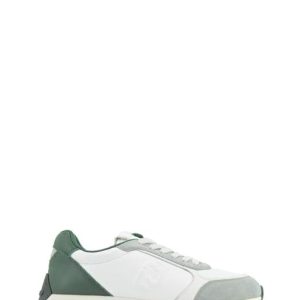 RUNNING 01 S3144 WHITE/GREY SNEAKER TUMBLED LEATHER - LIU JO