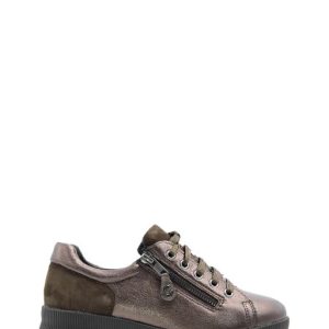 IV319324 002 SUEDE CACAO MARRONE SNEAKER - CINZIA SOFT