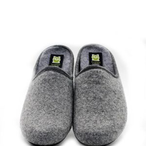 39ITIN23 GRIGIO FELTRO PANTOFOLE UOMO SLIPPERS - MARPEN