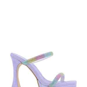 W12 DIVA 777 LILAC LILLA SANDALO CIABATTA STRASS - EXE