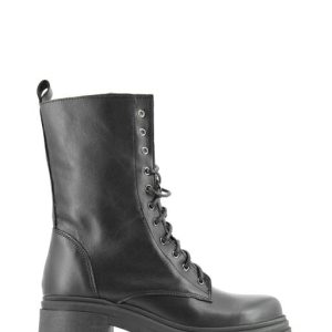 3302 VITELLO NERO ANFIBIO 3/4 TACCO MEDIO - OPEN TOO